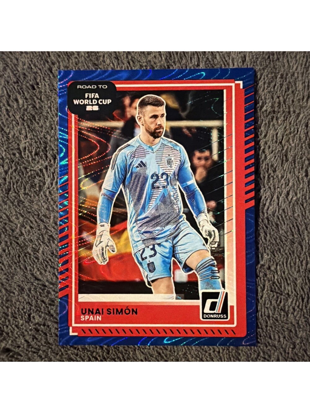 2025-26 Donruss FIFA World Cup Unai Simon #19 Blue Swirl 4/399